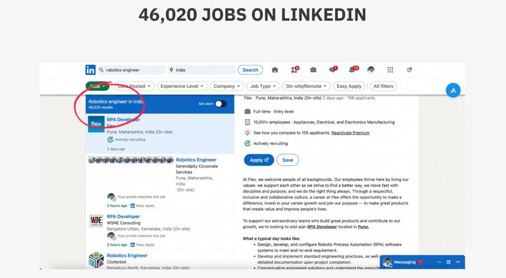 linkedin jobs for robotics